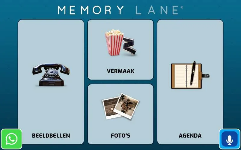 Hauptmenü von Memory Lane